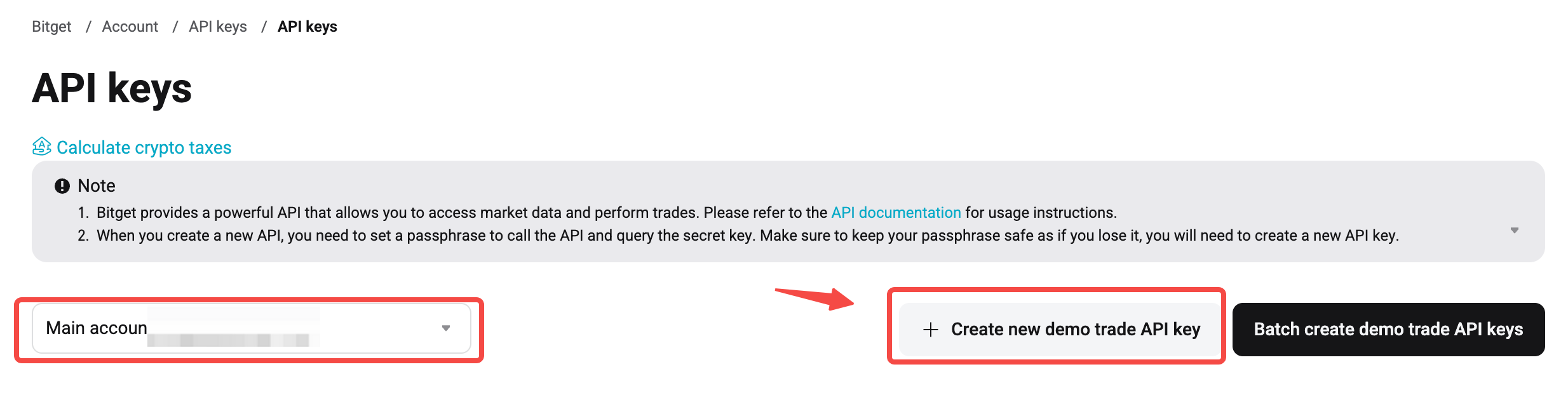 Create API Key
